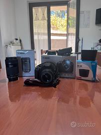 Canon eos 2000D + obiettivi + accessori
