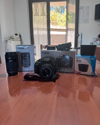 Canon eos 2000D + obiettivi + accessori