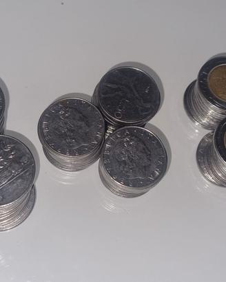 Lotto 112 monete Lire Italiana collezione mista