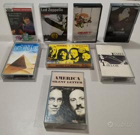 Lotto 8x cassette musicali rock vario