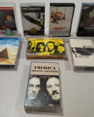 Lotto 8x cassette musicali rock vario
