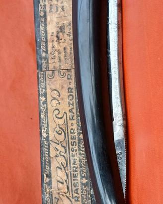 Rasoio a mano antico Solingen Gustov