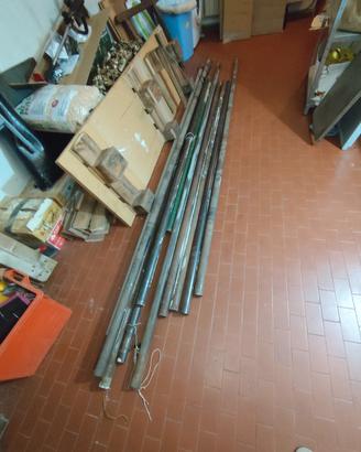 Tubo ponteggio (10 pz) più giunti ponteggio 12pz