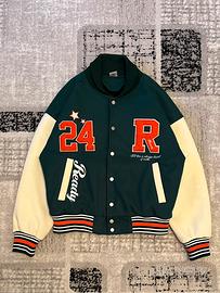 College Varsity jacket con ricami e patch taglia M