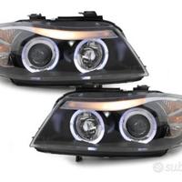 Serie 3 E90 E91 (05-08) fari halo nero LED