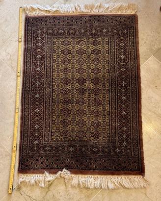 Tappeto Bokhara Pregiato – Misto Lana e Seta – 83x