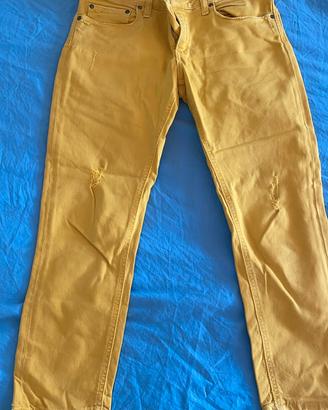 jeans giallo slim Dondup taglia XS