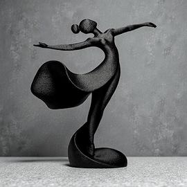 Danzatrice al Vento - Statuetta elegante Moderna
