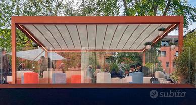 PERGOLA CORRADI 3,30x3,50  TETTO CURVO