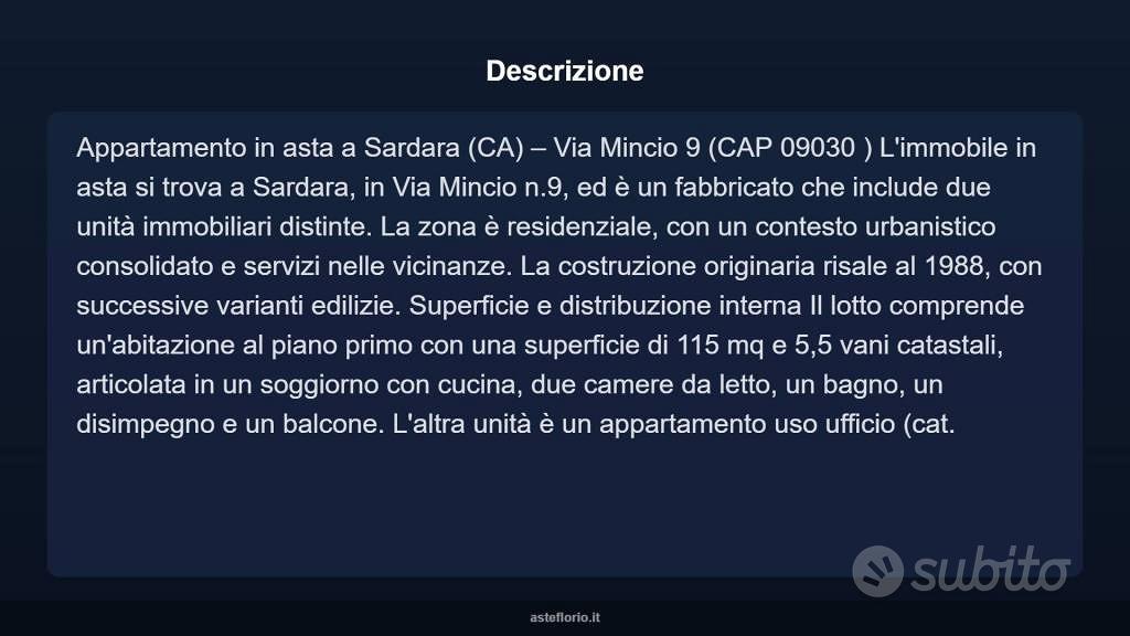 Appartamento – Sàrdara/Sardara, Medio Campidano - Vista 3