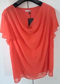 maglia elegante fiorella rubino