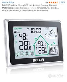 Stazione meteo BALDR display LCD e sensore esterno