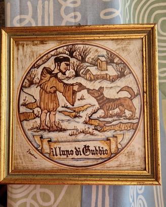 Maiolica Lupo di Gubbio - Maestro Bruno Mariani