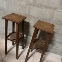 Coppia di alzatine in legno - antiquariato