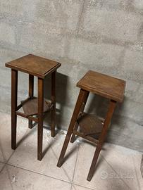 Coppia di alzatine in legno - antiquariato
