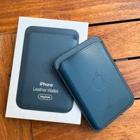 Wallet in pelle per iphone 12 pro di Apple, blu