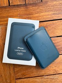 Wallet in pelle per iphone 12 pro di Apple, blu