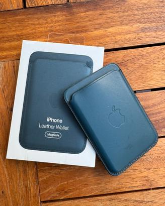 Wallet in pelle per iphone 12 pro di Apple, blu