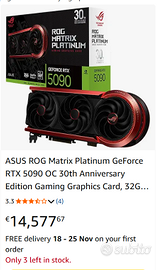PC -  NVIDIA RTX 5090 MATRIX LIMITED EDITION 32GB!