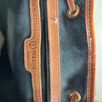 Borsa vintage in vera pelle a secchiello Pollini