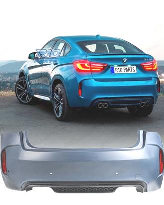 PARAURTI POSTERIORE BMW X6 F16 LOOK X6M PDC
