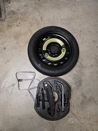 ruotino di scorta 5x112 originale volkswagen golf 