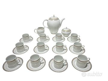 Set da tè ANCAP Mara in porcellana con oro 24K