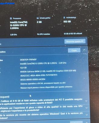 PC HP portatile 