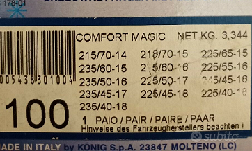 Catene auto Konig 100 nuove