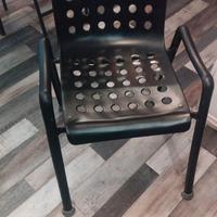 sedie Vitra Landi vintage di Hans Coray