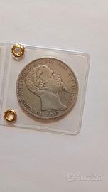 Vittorio Emanuele II 5 lire 1852 G raro bb+