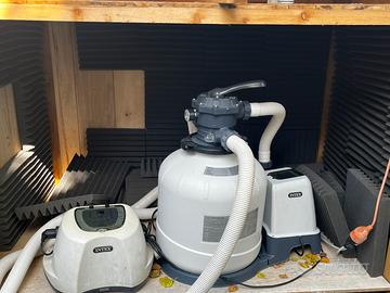 Pompa piscina Intex 12.000 lt/min + Clorinatore