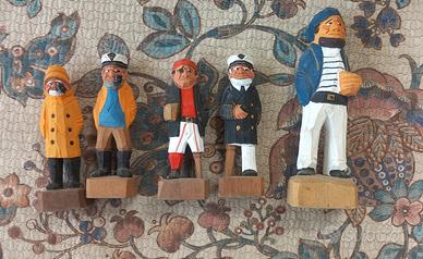 Marinai intarsiati in legno - Folk Art