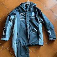 giubba mantella antivento nazionale sci italiana 