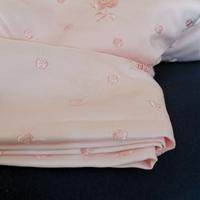Copriletto matrimoniale in raso rosa 