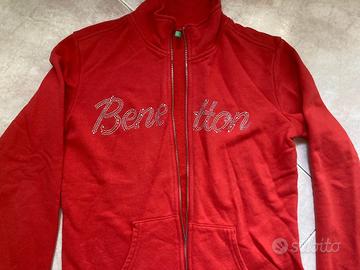 Felpa Benetton Donna Rosso Fuoco – Eleganza Sporti