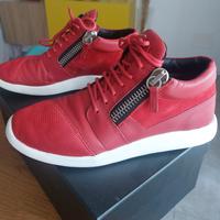 Sneakers Giuseppe Zanotti uomo rosse con zip - 41