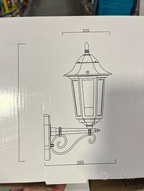 LANTERNA DA PARETE ERMES-UP COLORE NERO