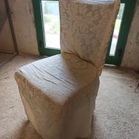 4 sedie da salotto/cucina con coprisedia