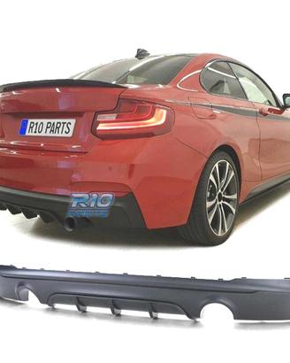 DIFFUSORE BMW F22 F23 LOOK M PERFORMANCE NERO OPAC