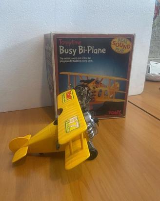 Busy Bi-Plane Tomy Gioco Vintage
