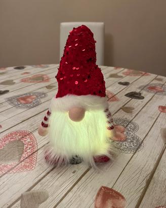 Gnomo natalizio a led