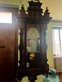 Orologio pendolo in legno a molla