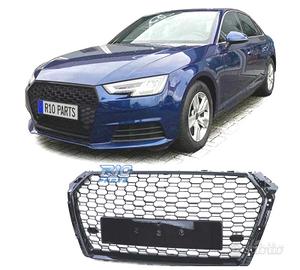 GRIGLIA AUDI A4 B9 15-19 LOOK RS4 PDC NERO LUCIDO