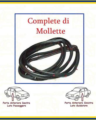 SET 2 GOMMA GUARNIZIONE PORTA ANTERIORE PER SUZUKI