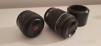 2 Obiettivi Sony A-Mount, 55-200 e 50 mm F 1.8