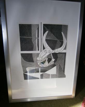 Incisione di Attilio Steffanoni, Omaggio a Picasso
