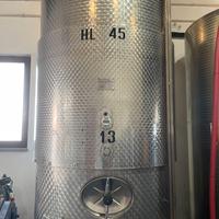 serbatoio inox da 4500 litri coibentato