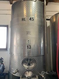 serbatoio inox da 4500 litri coibentato