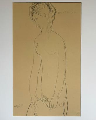 Amedeo Modigliani Beatrice Litografia 1959